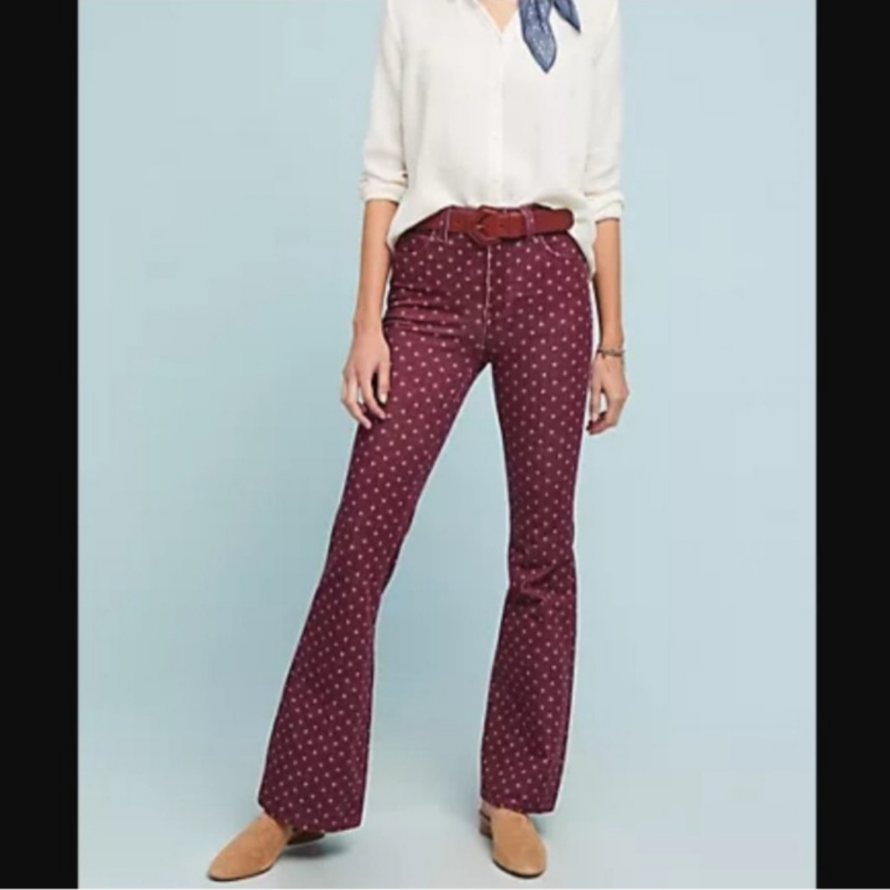 Anthropologie Pilcro & the Letterpress Corduroy High-Rise Bootcut Jeans Size 32